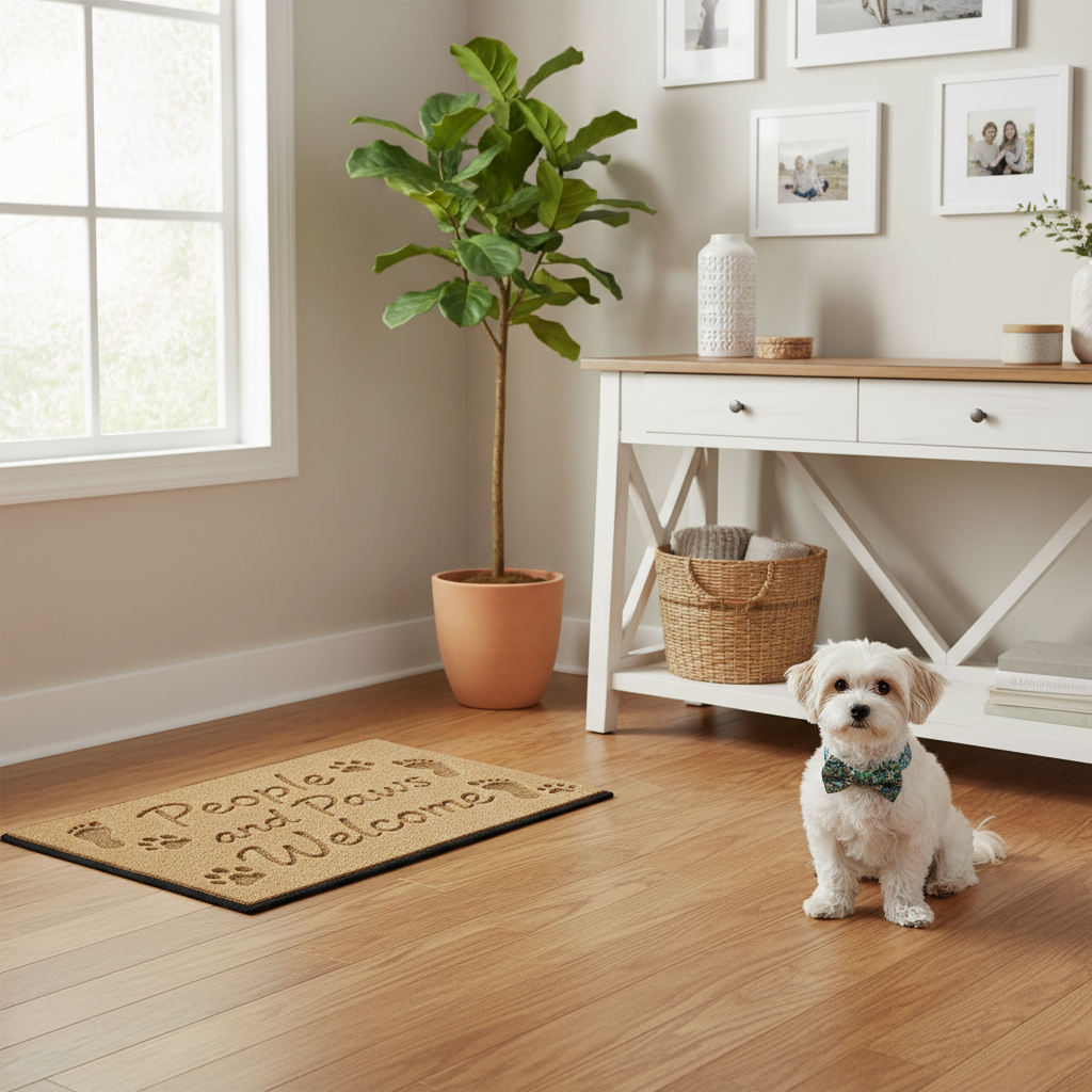 Indoor Entryway with Pup