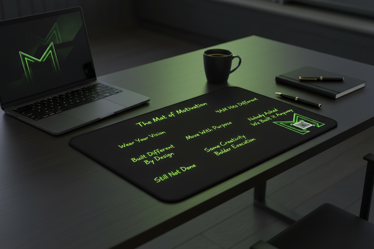 Motivation Desk Mat Lifestyle