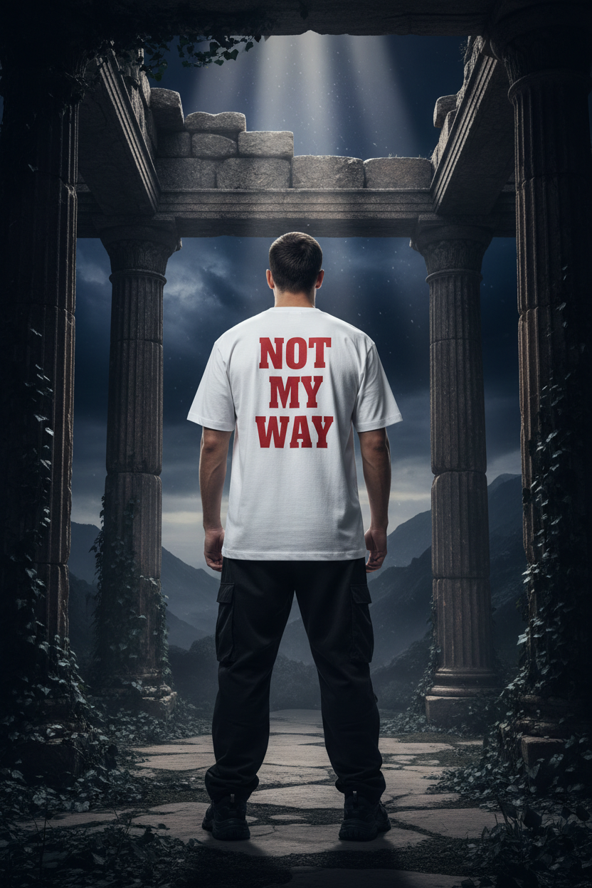 Not My Way Tee Back Mockup